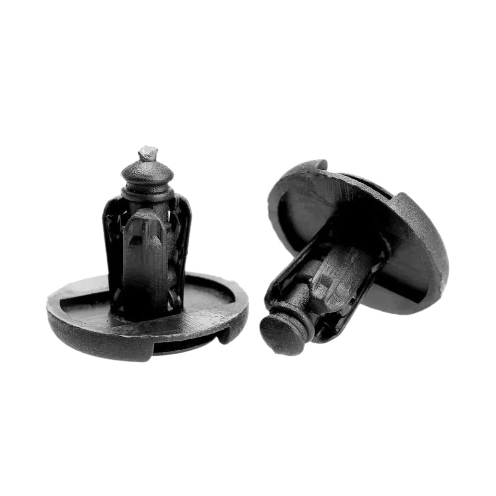 Plastic Rivets 7mm Hole Auto Clip Bumper Fender Push Clips Car Door Trim Panel Retainers Compatible with Alto