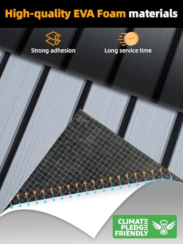 image for FOCEAN Boat Flooring EVA Foam Boat Decking Faux Teak Marine Flooring M