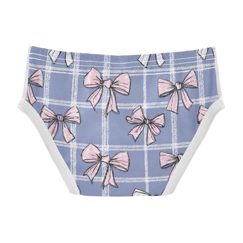 Wusikd Pink Bows Plaid Purple Boys' Underwear Cotton Boys Briefs Soft Toddler Underwear 2T2