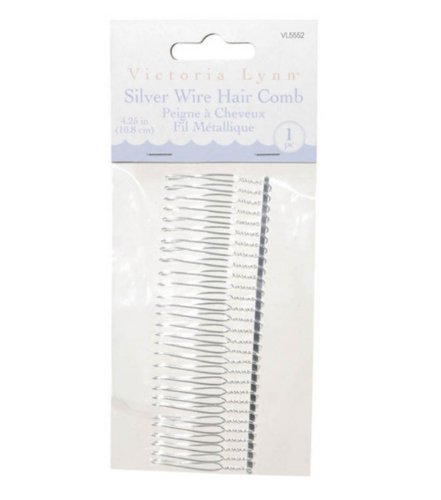 Darice VL5552, Comb Wire, 4.25 Inch, Silver