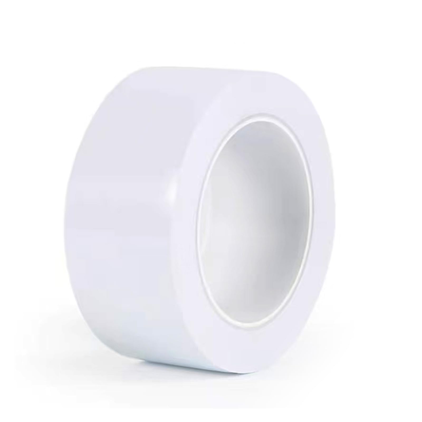 Ruban de marquage au sol, ruban d'avertissement de danger jaune, ruban adhésif de marquage for barrière, 20 mm à 150 mm, 9 couleurs, 33 m(White,50MM x 33Meter)