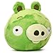 Mighty Mojo Angry Birds - Green Pig - 7 Inch Collectible Plush Doll - Officially Licensed - Super Soft, Cuddly Doll for Kids and Adults - Original Series