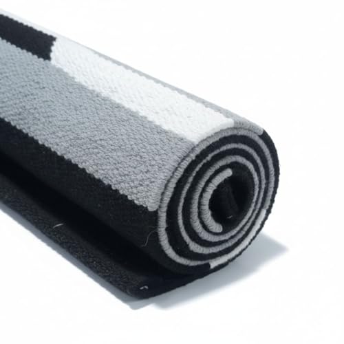 Image of Pure cotton anti-skid, machine wash yoga mat. 73inches x 24inches, 5mm thickness (5mm (Grey))
