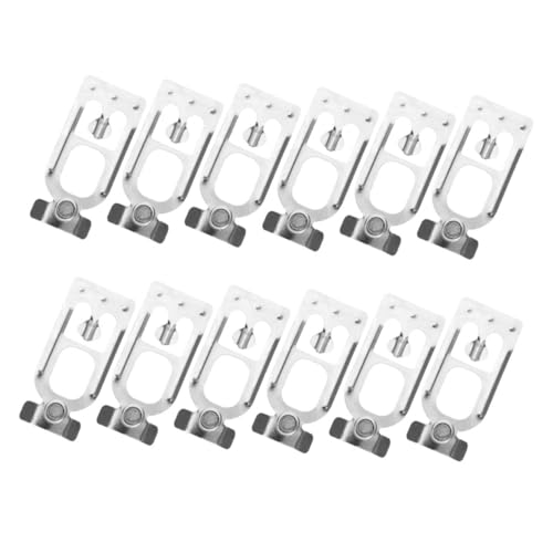 SEWACC 12 Piezas Unidades Clips de Seguridad para Estanterías de Palets Conectores Resistentes de Alta Resistencia para Sistemas de Almacenamiento Industrial Pasadores de Fijación para