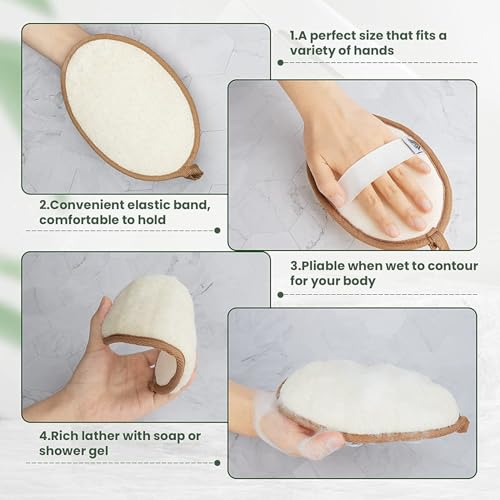 Bath Accessories Seriously Smooth Back Scrubber, Beige