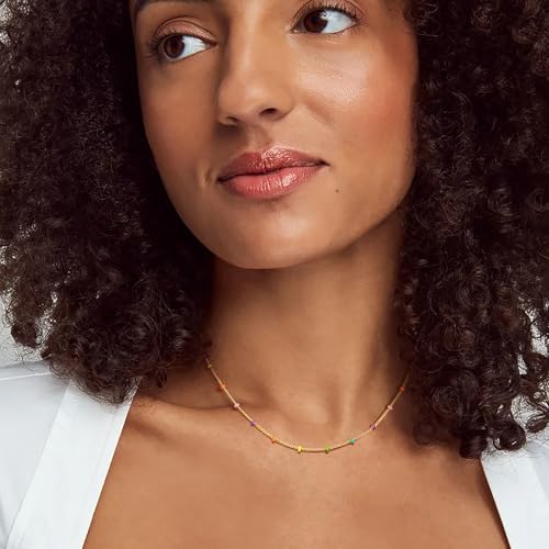 BENEIGE Gold Choker Necklaces for Women 14K Gold Plated Simple Chain Choker Necklace Minimalist Simple Hypoallergenic Adjustable Jewelry for Women3