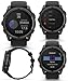 Wearable4U Garmin Fenix 8 – 51 mm, Solar, Sapphire, Carbon Gray DLC Titanium GPS Multisport Smartwatch with Black/Pebble Gray Silicone Black Earbuds Bundle