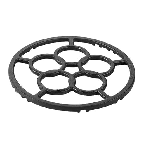 Soporte para estufa de gas de hierro negro TOYANDONA adaptador estable de sartenes