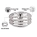 Dynore Stainless Steel Idli Stand/Idli Maker 4x3 Plates (12 Idli)