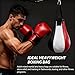 uxcvvzz Leather Speed Ball, Boxing Training Speed and Accuracy Training Ball,Muay Thai Boxing Training Kicking Martial Arts Training Home Gym Speed Ball,Red