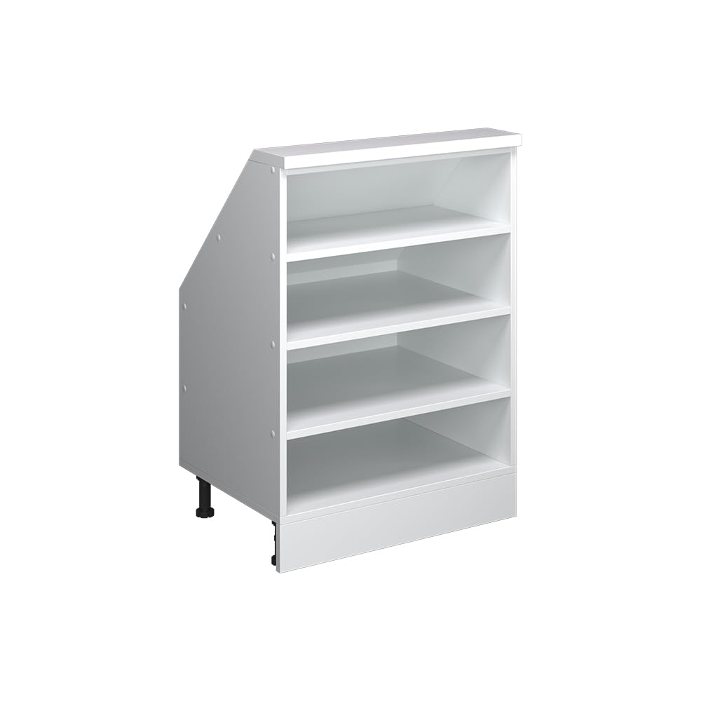 Vicco Wardrobe for sloping ceiling Rion, White/White — image 1