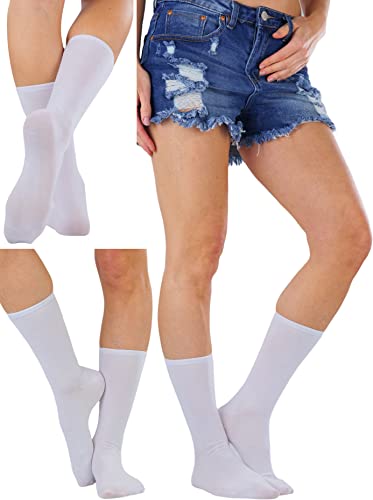 Image of ToBeInStyle Women's Pack of 6 or 12 Fashion Printed Crew Socks