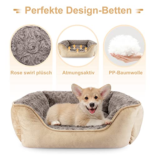 Kleines Hundebett Waschbar Für Yorkie & Welpen – 48,3 Cm, Olivgrün, Orthopädisch & Rutschfest