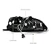 TLAPS 7422448981971 Compatible With 1999-2000 Honda Civic DRL LED Strip Bar Black Housing Headlights With Amber Reflector