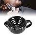ZJchao Ceramic Shaving Bowl Double Walled Heat Retention Shaving Mug with Handle for Home Grooming Gifts for Men (Double Layer)