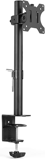 BIG VUE Height Adjustable Monitor Arm | Desk Mounted Stand for 13 to 38 Inch LED/LCD TV, Monitor | +90 to -90 Degree Tilting Angle, 360 Degree…