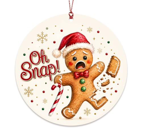 Funny Gingerbread Man Ornament, Christmas Ornaments 2026