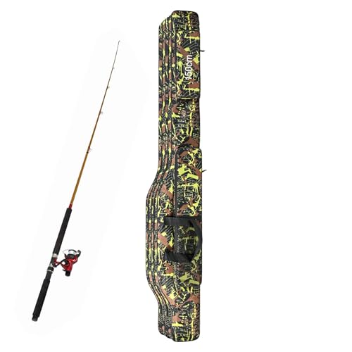 Sac de rangement pour canne à pêche 1,5m vert camouflage étanche