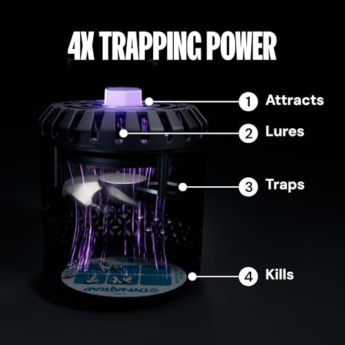 Image of DynaTrap DT152 Indoor Insect Trap and Killer - Catches and Kills Gnats, Flies, Moths & Other Flying Insects