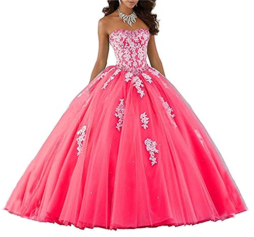 XUYUDITA Mujeres Lace piso de longitud vestido de baile Quinceanera vestido vestido...