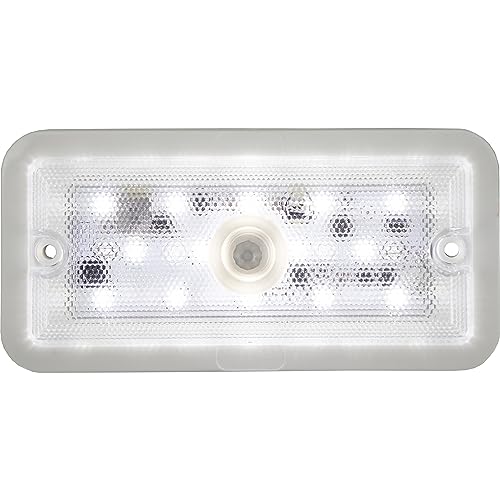 Buyers Products 5626337 LED Rectangular LED Interior Light For Cars, Trucks, RVs, With Motion Sensor, 750 Lumens, 12-24 VDC, Polycarbonate Lens And Housing, Surface Mount With Mounting Hardware