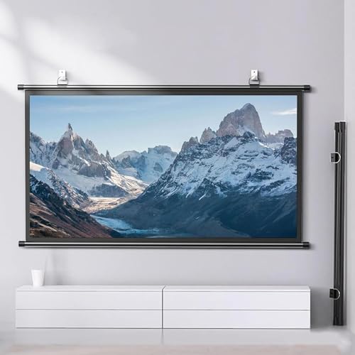 Pantalla De Proyección Desplegable 30 , 40 , 50 , 60 , 72, Pantalla Cortina De Proyector HD Montada En Pared Y Techo, Relación 4:3 , 16:9, Para Cine En Casa, Presentación De Cine, Educación(4:3,3