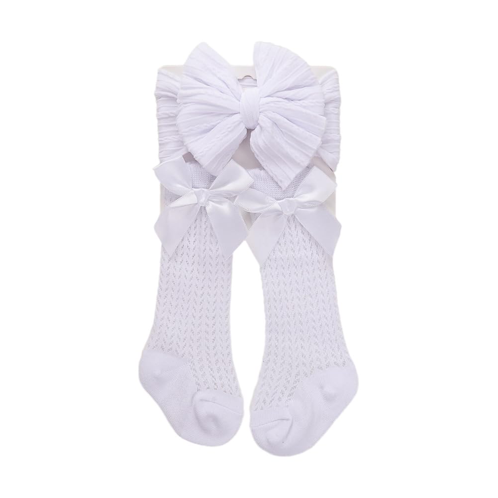 Baby Girl Headband, Baby Socks Baby Headbands Tight Baby Head Bands Girls Hairbands Elastic Hair Band Bows Hair Accessories for Newborn Infant Toddler