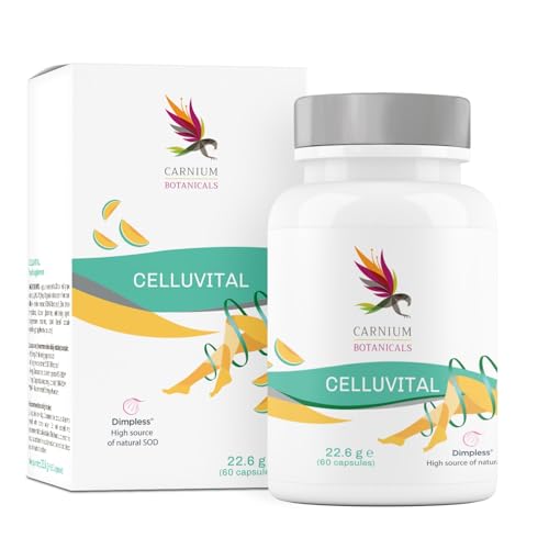 Carnium Botanicals Celluvital – Anti-Cellulite Kapseln für straffe Haut – Bindegewebe Komplex mit Rote Trauben-Extrakt, SOD B Dimpless® & Zink – 60 Kapseln Carnium Botanicals Celluvital – Anti-Cellulite Kapseln für straffe Haut – Bindegewebe Komplex mit Rote Trauben-Extrakt, SOD B Dimpless® & Zink – 60 Kapseln