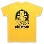 My Icon Art and Clothing Eric The Crafty Cockney Bristow Darts Legend Tribute Mens T-Shirt, Yellow, Large