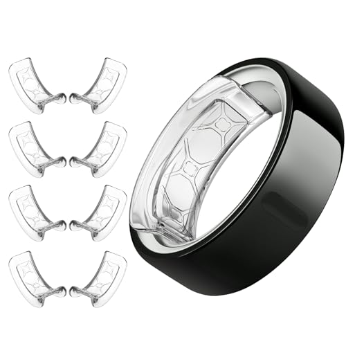 YWXTW [Invisible Grips for Oura Ring Size Adjuster Waterproof Adhesive Guard Compatible with Samsung/Ultrahuman Ring Thinner Sizers for Loose Rings 8 Pack [Clear]