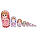 Amosfun 1 set Matryoshka bambole giocattoli giocattoli russi nidificanti bambole per bambini decorazione del partito