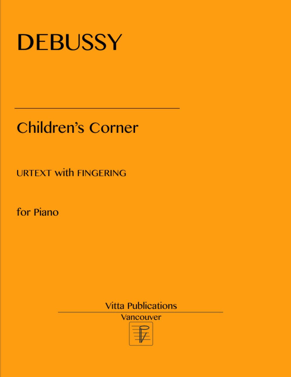 Children's Corner: Urtext with Fingerings