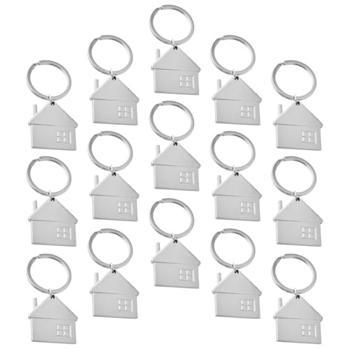 SUPVOX 15 Llaveros para Casa de Aleación de Zinc, Llavero Portátil en Forma de Casa, Accesorio Decorativo para Colgar en Bolsos y Mochilas, Obsequio para Inauguración y Decoración