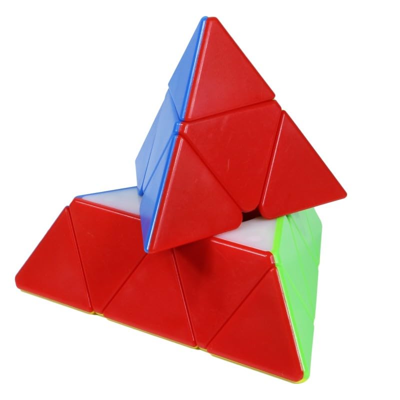 Image of QiYi Pyraminx Magnetic Stickerless Speed Cube - Pyramid Puzzle with Smooth Turning, Strong Magnets, Subtle Magnetic Click, Durable ABS Build, Bright Shades & Stable for Beginners & Cubers