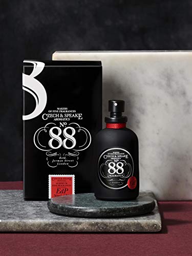 Czech & Speake No.88 Eau De Parfum Travel Spray Bottle 50Ml (1.7 Fl Oz) | Long-Lasting, Woody Fragrance| Classic And Sophisticated | For Men And Women| Bergamot, Geranium, Sandalwood #TOP6
