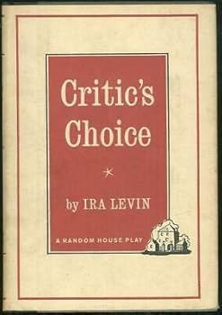 Hardcover Critic's Choice by Ira Levin 1961 1st edition Play with Dust Jacket Book
