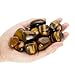 Nvzi Tiger's Eye Crystal Stone, Polished Stones & Rocks, Natural Healing Crystals for Chakra Balancing, Meditation, Spiritual Decor, Tumbled Stones for Energy, Reiki, Gifts (0.5LB)