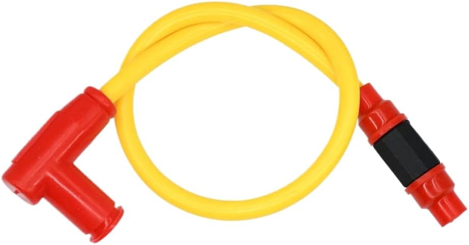 Spark Plug Iridium Power Wires Cap Cover Ignition For Motorcycle ATV Motocross Parts Compatible With Most Models(Orange)