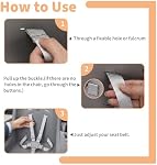 Straps de chaise haute compatible avec Evenflo 4 en 1 Chaise haute, Poignées de rechange pour Graco, Chicco, Chaise haute tendance et ingéniosité pour bébé, Ceinture de sécurité réglable universelle