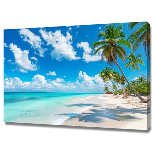 Impression sur toile paysage 60x80cm avec cadre bois pour decoration murale salon