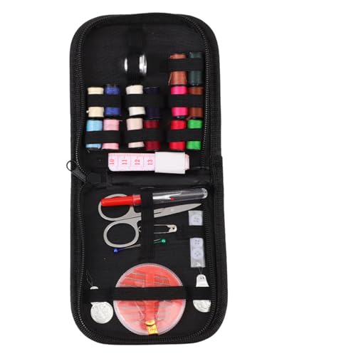 TEHAUX 1 Juego juego de costura kit de coser kit de hilo de coser enhebrador de aguja fácil Agujas equipo puntadas kit de costura multifuncional kit de herramientas de bordado el plastico