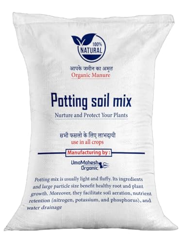 Image of Organic Potting Soil Mix ? Black, Red & Yellow Soil with Cocopeat, Vermicompost, Neem Cake, Perlite & Rice Husk ? Ready to Use Garden Soil (5kg)