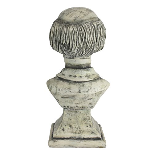 Design Toscano Nosferatu Vampire Halloween Decor Bust Statue, 11 Inch, Antique Ivory Stone Finish #TOP2