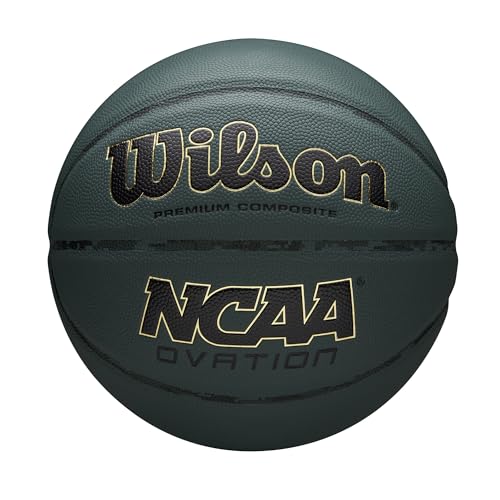 WILSON NCAA Ovation Basketball - Green, Size 6-28.5"
