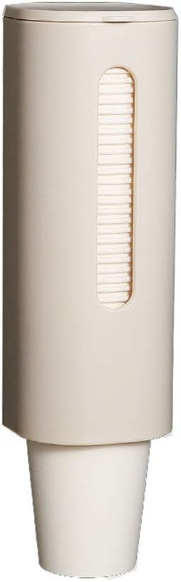 VALINK Pull Type Cup Dispenser, Bathroom Water Cup Holder, Adhesive Wall Mount Cups Dispenser for Home Bathroom Office Pink