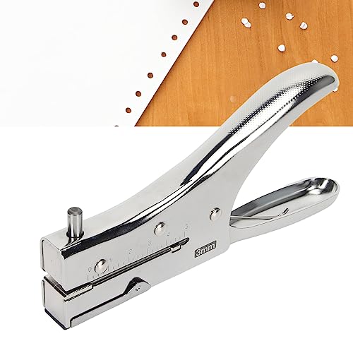 Single Hole Punch Deep Penetration Labor Saving Handheld Metal 3mm One Hole Puncher for Paper Cardboard Photo - Image 4