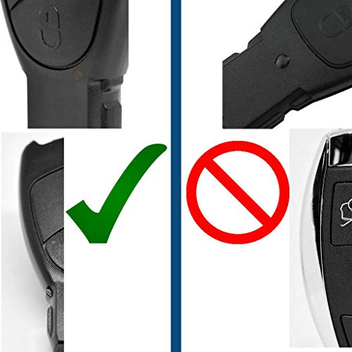 Télécommande sans fil pour clé de voiture boîtier 3 boutons compatible Benz