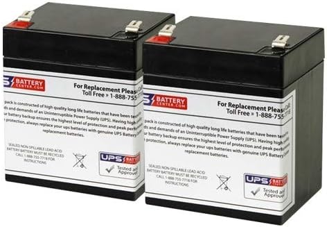 UPSBatteryCenter® 12V 5Ah F2 Compatible Replacement Battery Set for Belkin F6C1000-TW-RK