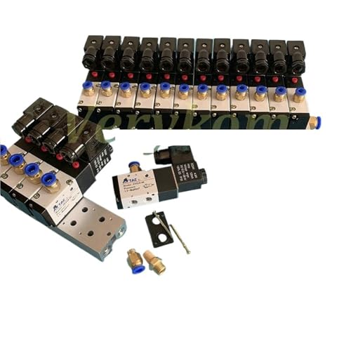 Manifold d'électrovanne 3V210-08 pour contrôle de vérins pneumatiques - 2