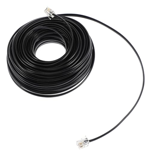 Cable telefónico de extensión RJ11 6P4C línea fija de 20 metros para módem router y teléfonos